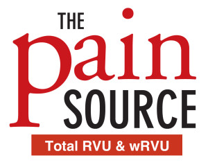 The Pain Source RVU numbers logo